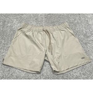 LEG3ND Athletic Shorts Mens Large Beige Athletic Performance Comfort ripstop 7"
